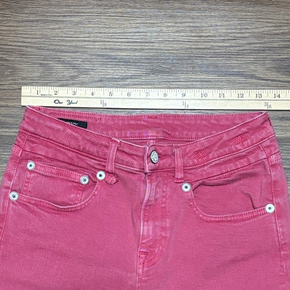 R13 Hot Pink Straight Leg Jeans - Picture 7 of 15
